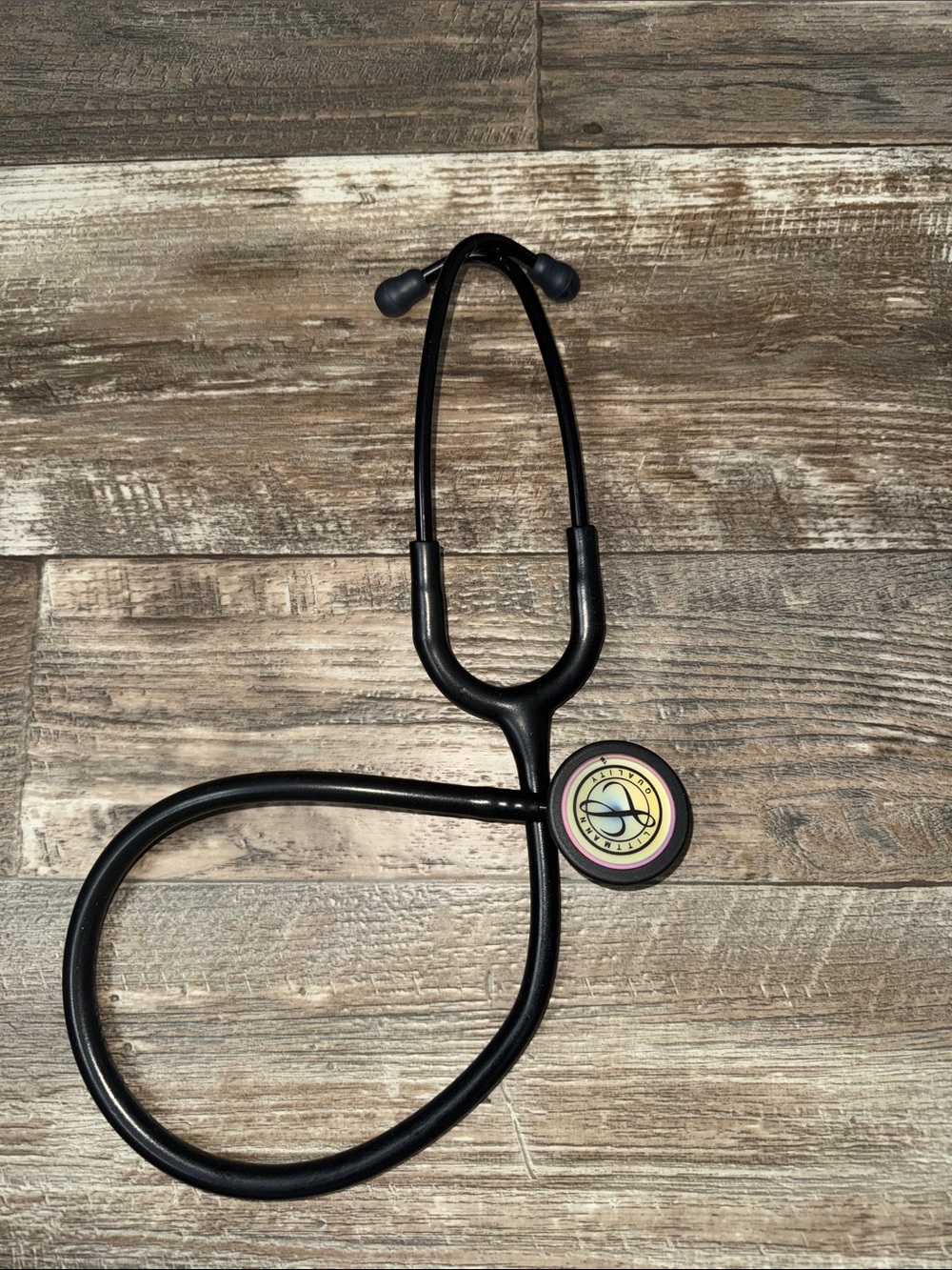 Littmann Classic Black Stethoscope with Rainbow Dual Head